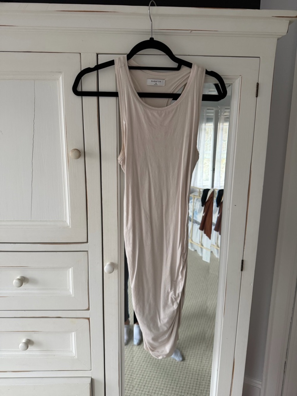 Babaton Cream Sleeveless Maxi Dress